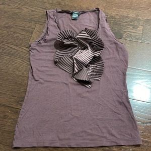 Ann Taylor factory purple sleeveless top